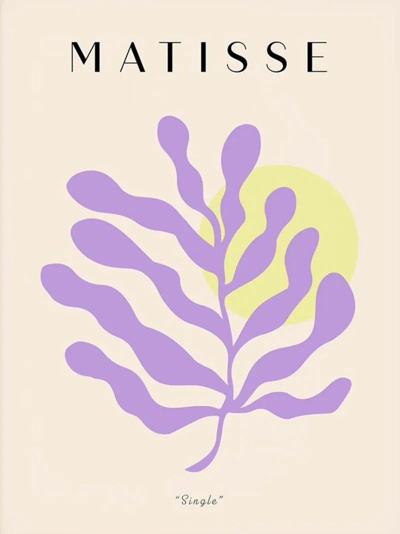 Henri Matisse - Singl pellicola backlit da Trending Art Company