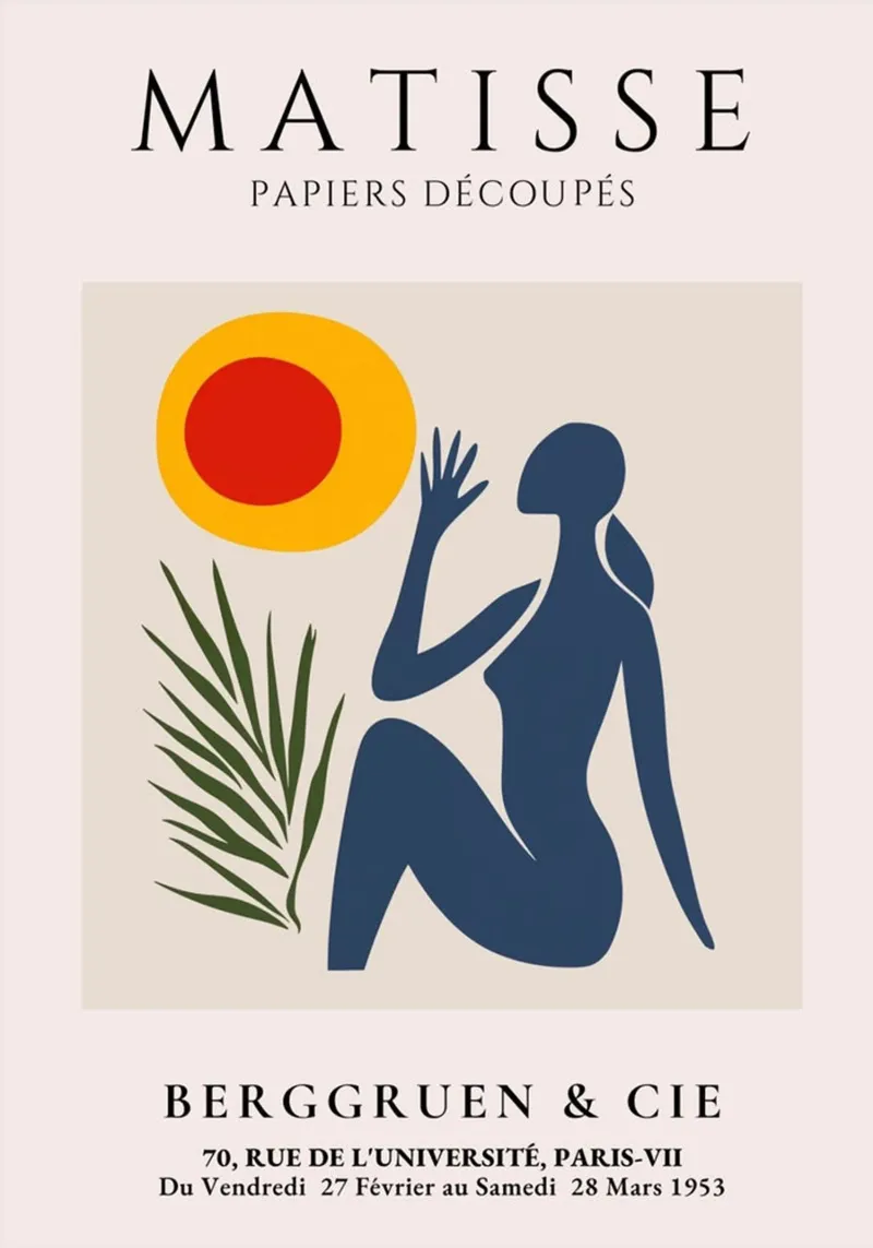 Henri Matisse poster con telaio in legno da Trending Art Company
