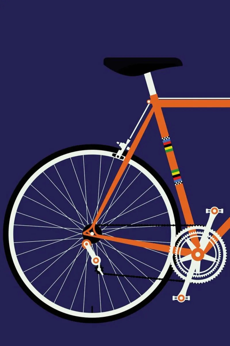 Icons Crescent Back poster con telaio in legno da Bo Lundberg