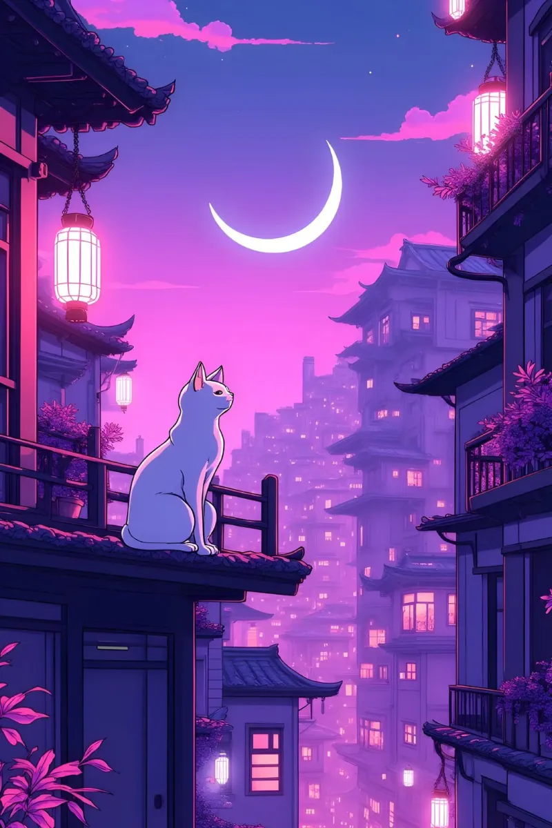 neko city 1 pellicola backlit da stikeoart