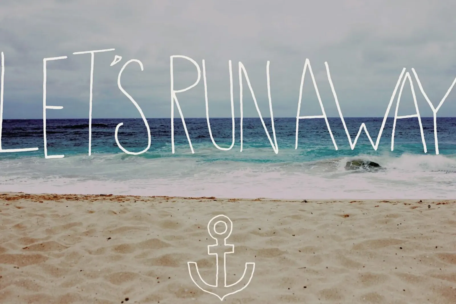Let's Run Away - to the sea pellicola backlit da Leah Flores