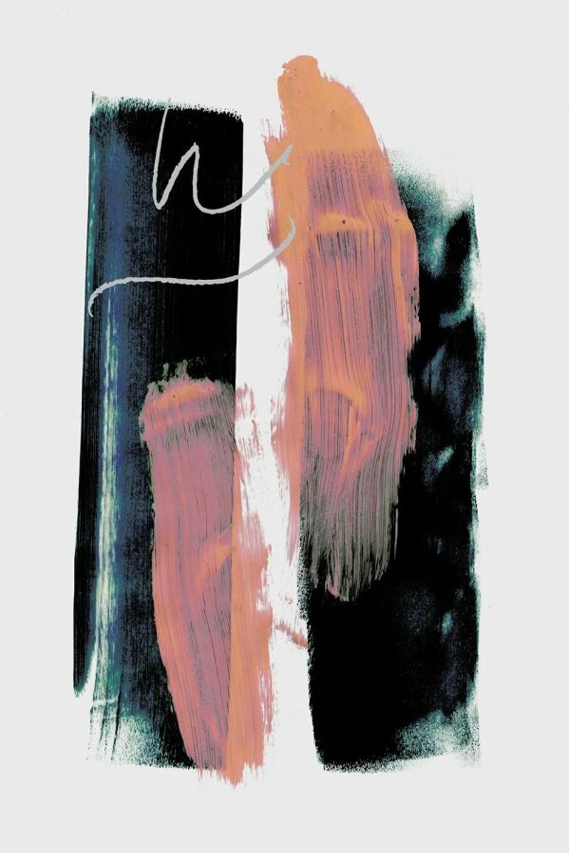 Abstract Brush Strokes 3X poster by Mareike Böhmer