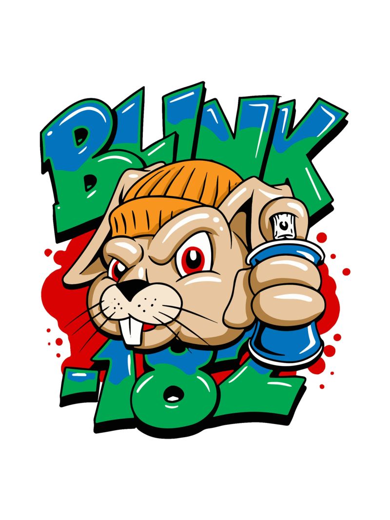 Blink-182 Graf Bunny Jugend Poster von DuncanBennett shop