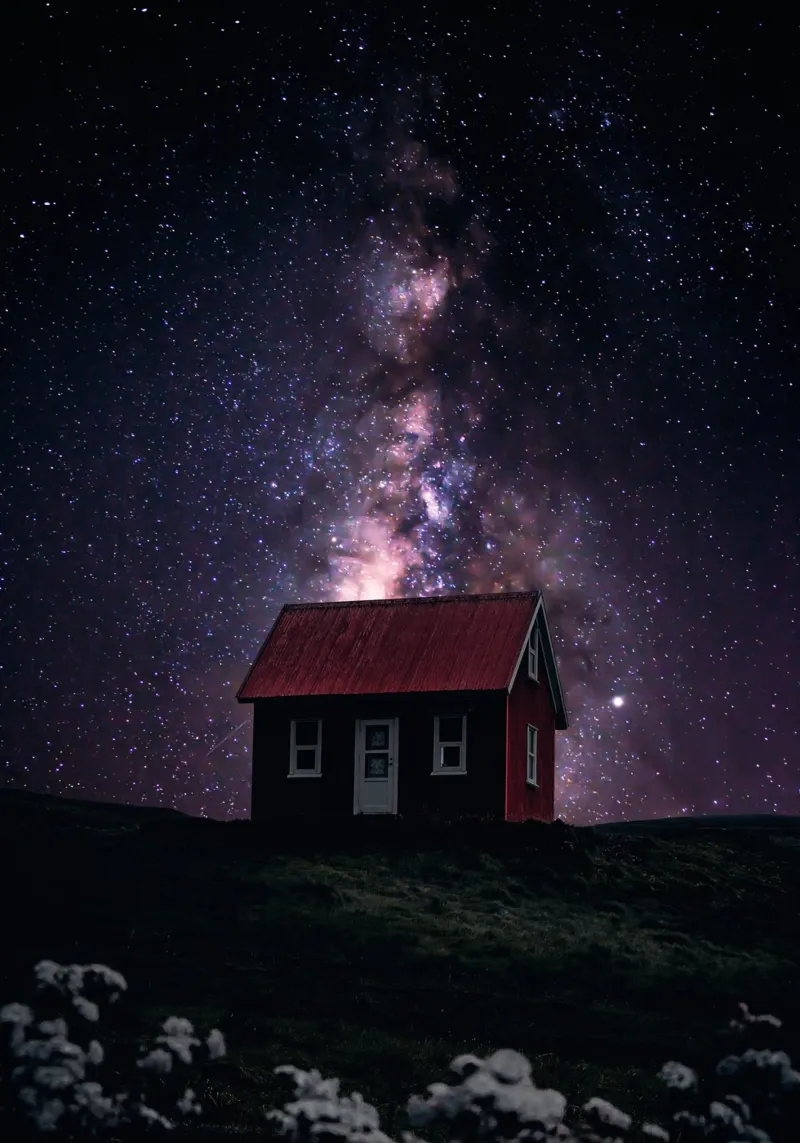 Casa Via Lattea alluminio dibond da arizrab