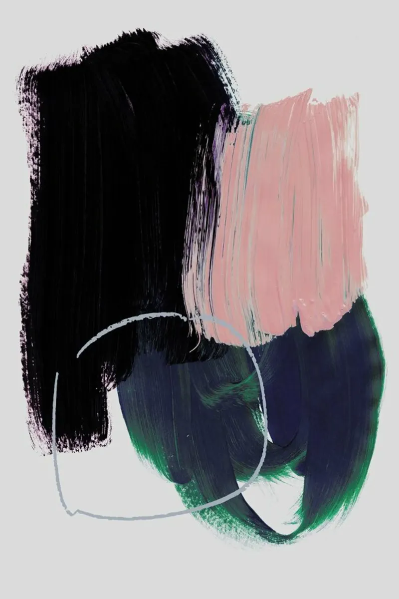 Abstract Brush Strokes 10 carta hahnemühle da Mareike Böhmer