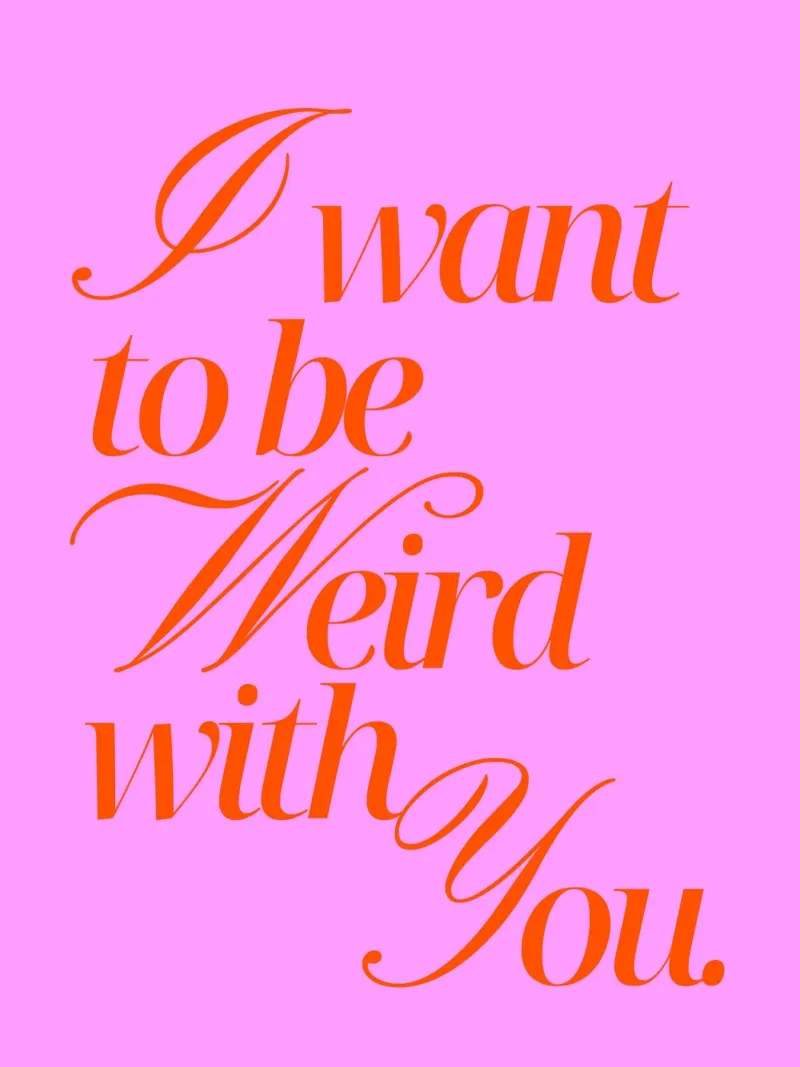 I want to be weird with you plexiglass da Ohkimiko