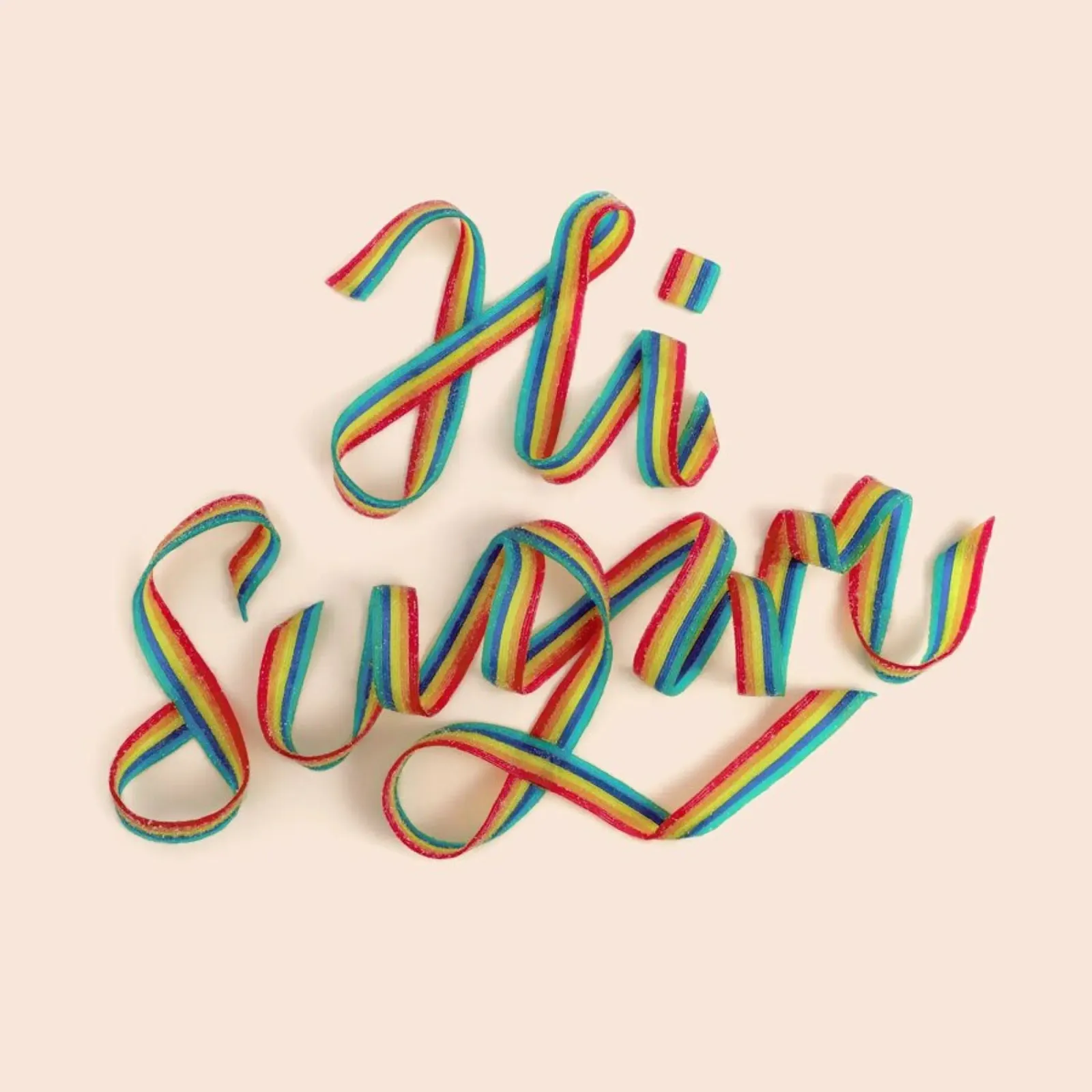 Hi Sugar poster con telaio in legno da Paul Fuentes Design