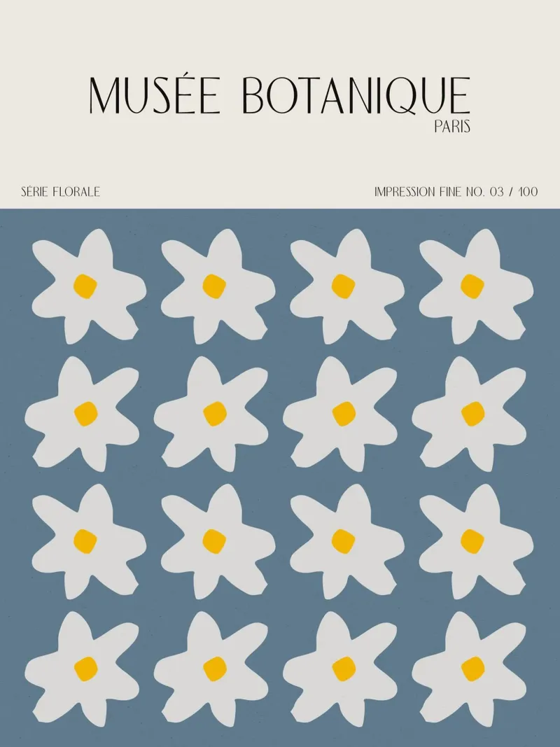 Musée Botanique No 43 poster con telaio in plastica da treechild