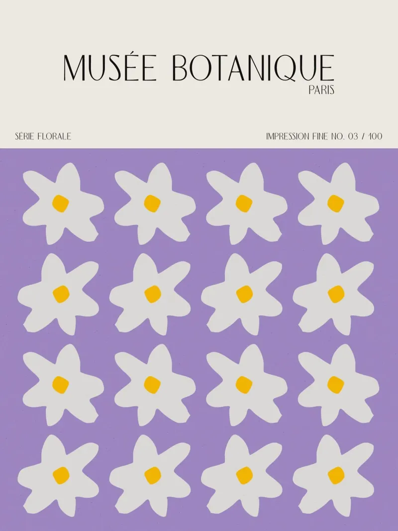 Musée Botanique No 45 poster con telaio in plastica da treechild