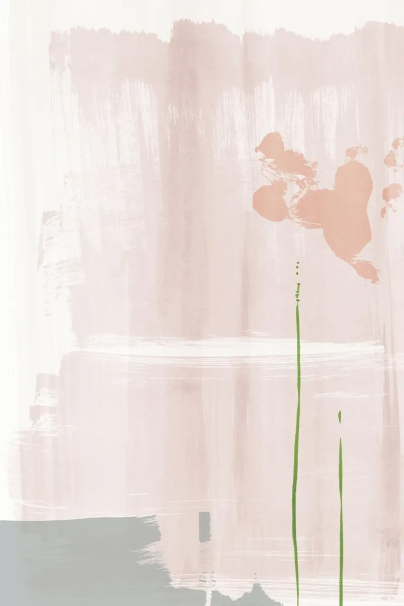 Astrazione rosa tenue pellicola backlit da NouveauPrints