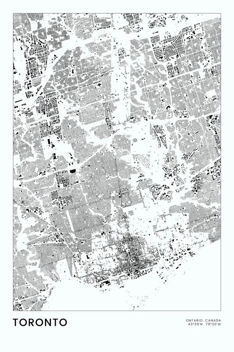Toronto poster by The Cartography Collection
