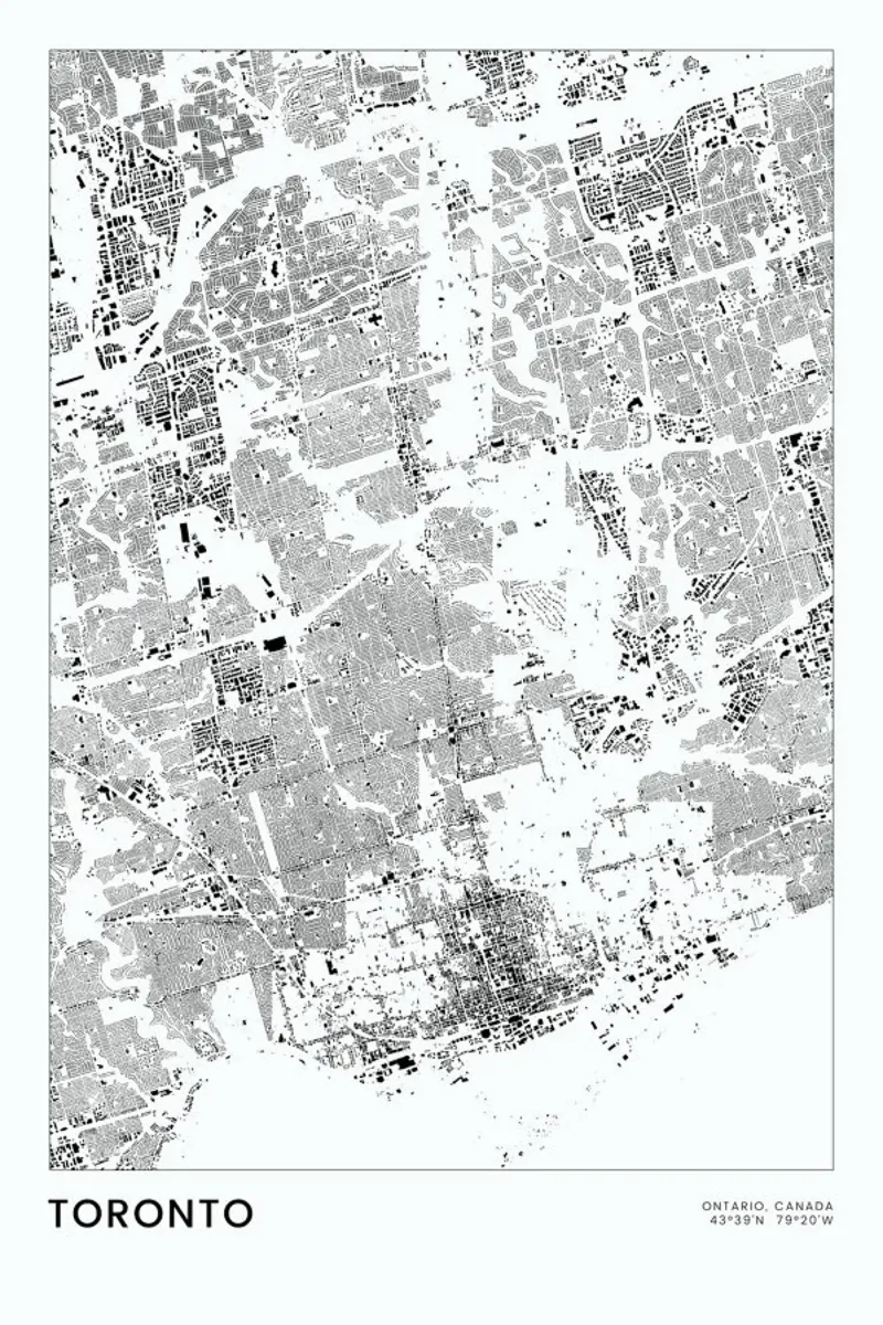 Toronto poster by The Cartography Collection