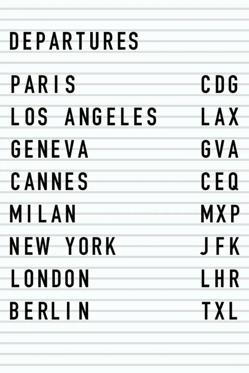 Departure Paris poster con telaio in legno da daylight design studio