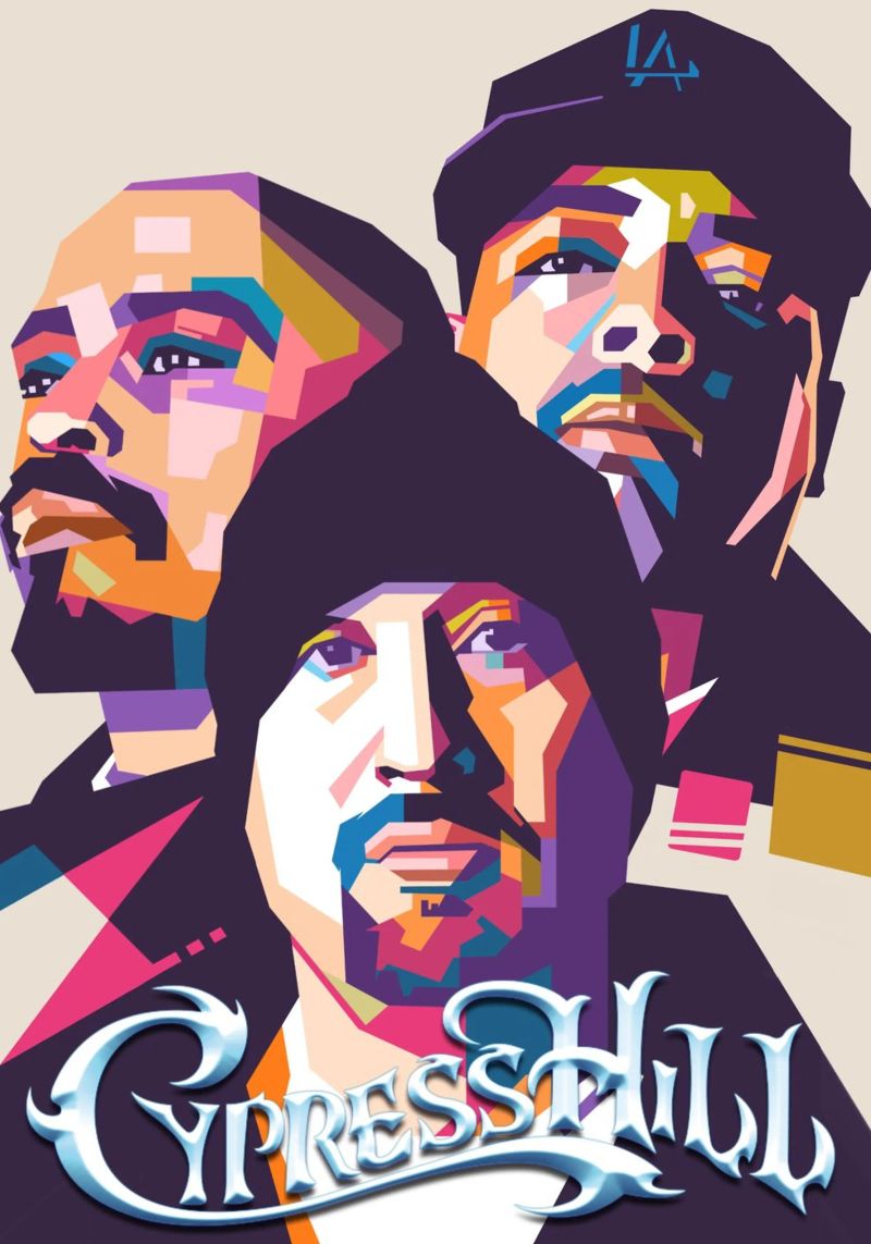 Cypress Hill hip hop poster by Hantamrata