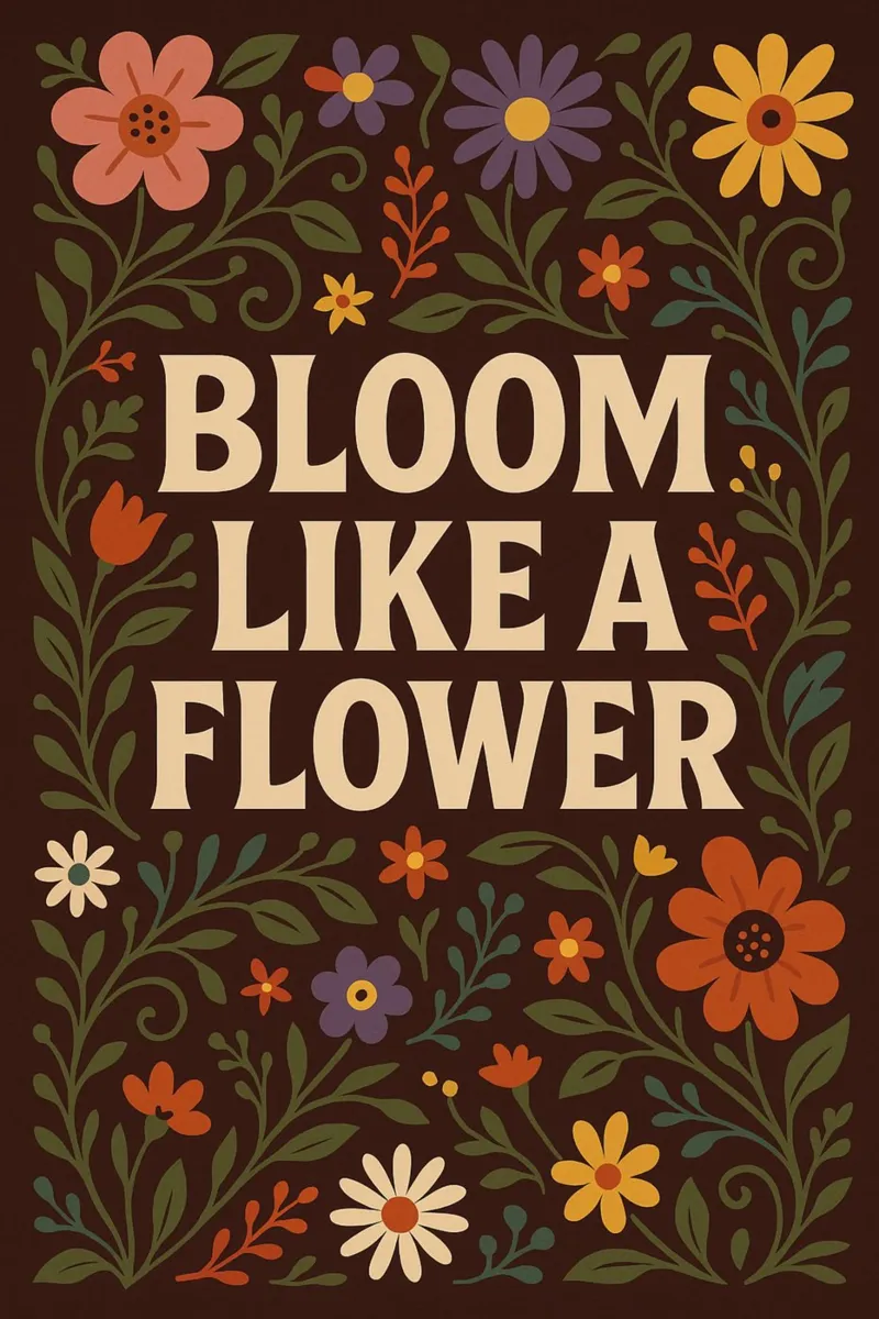 Bloom Like a Flower carta hahnemühle da Wall of Whispers
