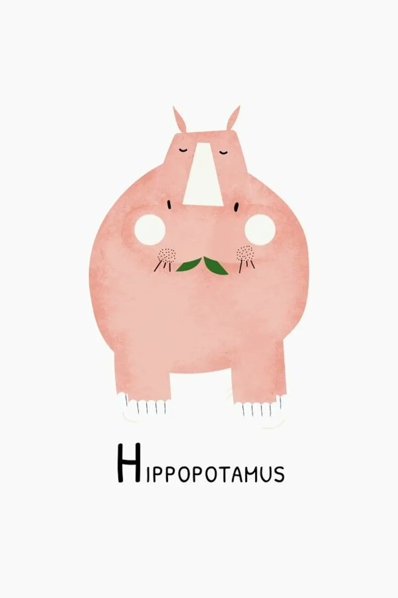 Hippopotamus pellicola backlit da Little Flourishes