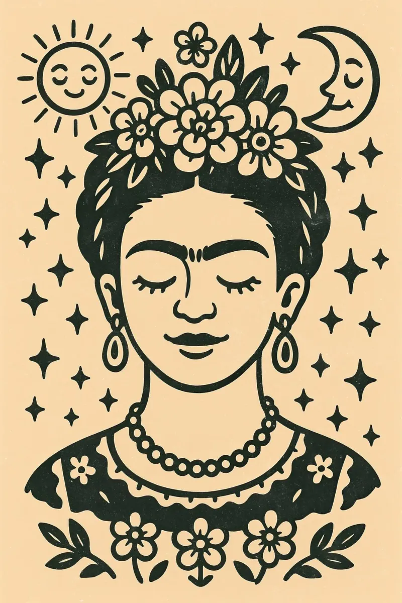 Vintage Vibes No 03 poster con telaio in plastica da treechild