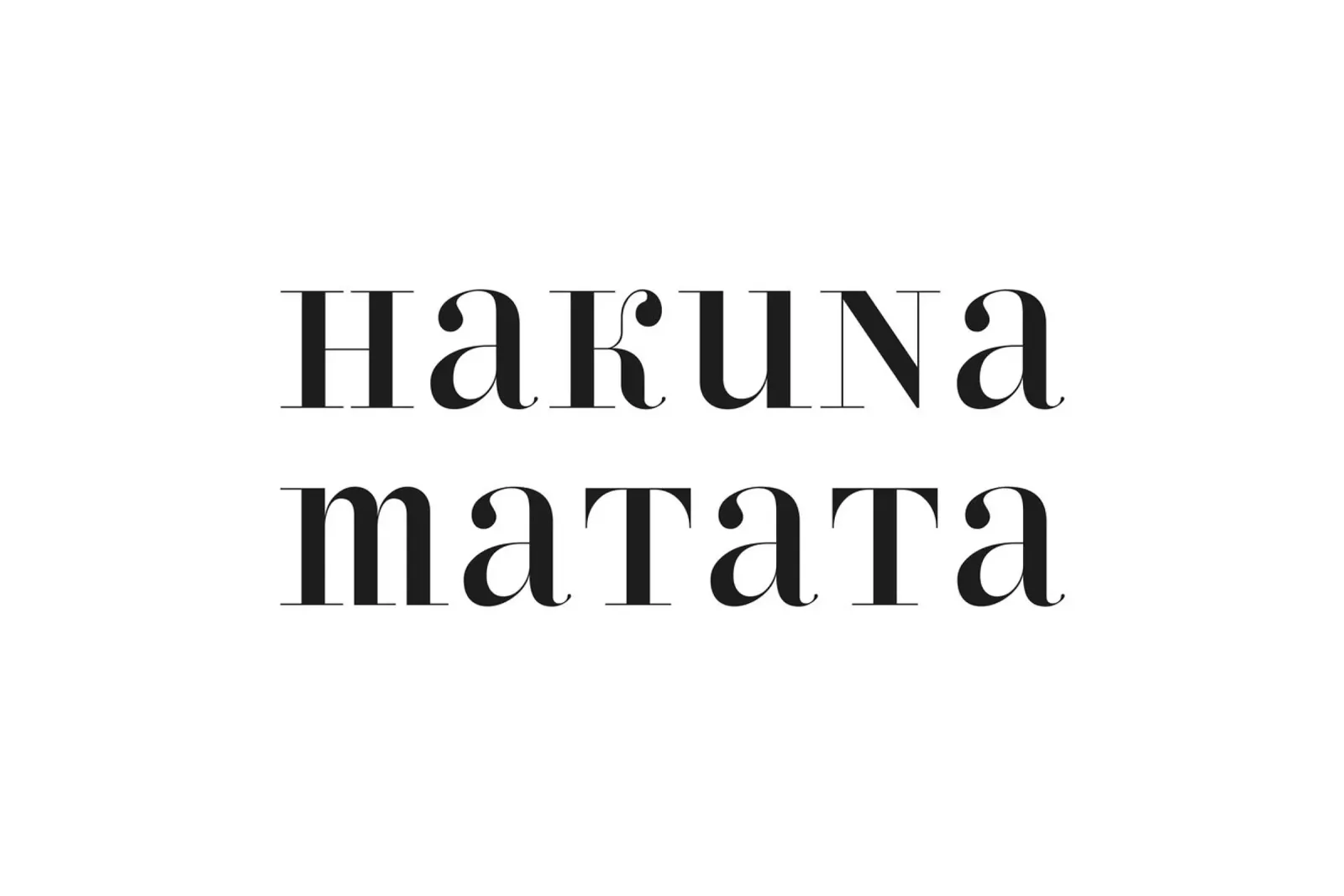 Hakuna matata pellicola backlit da NouveauPrints