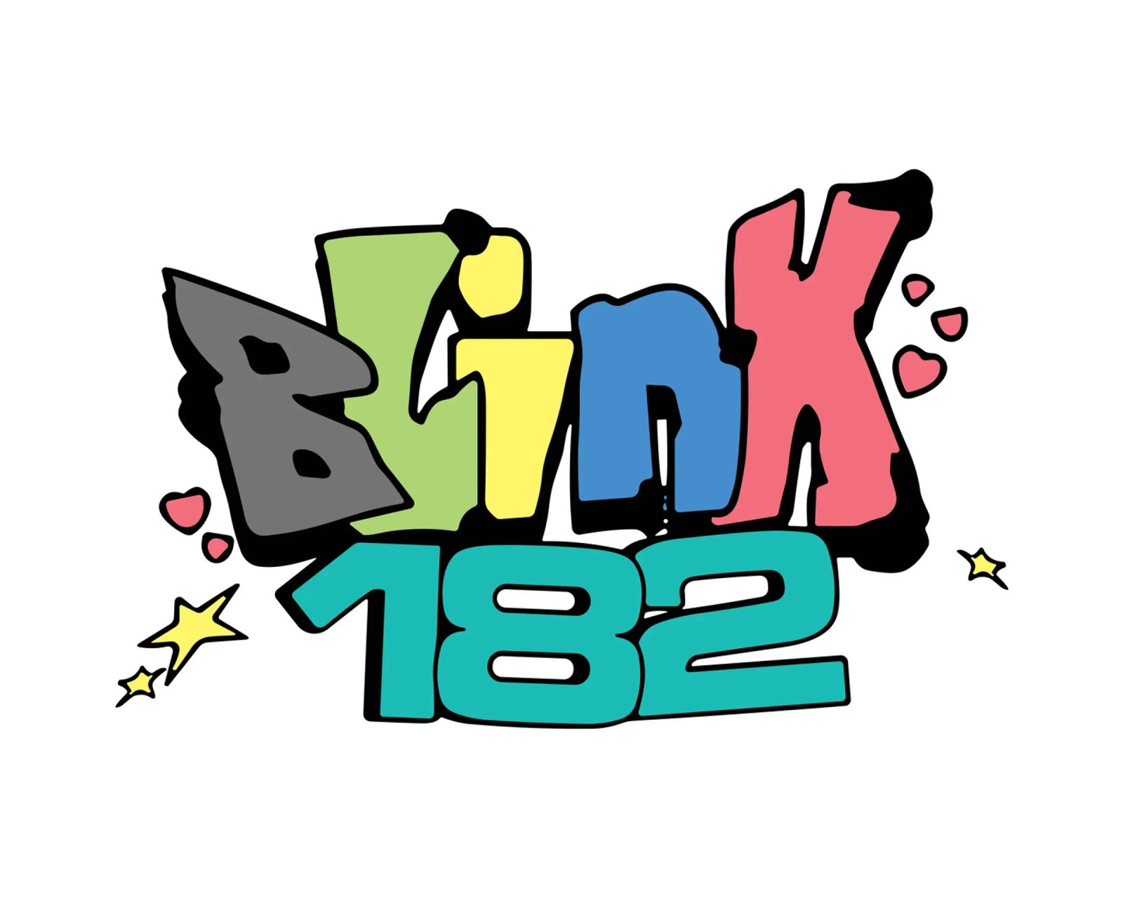 Blink 182 Colorato poster da Curtishop