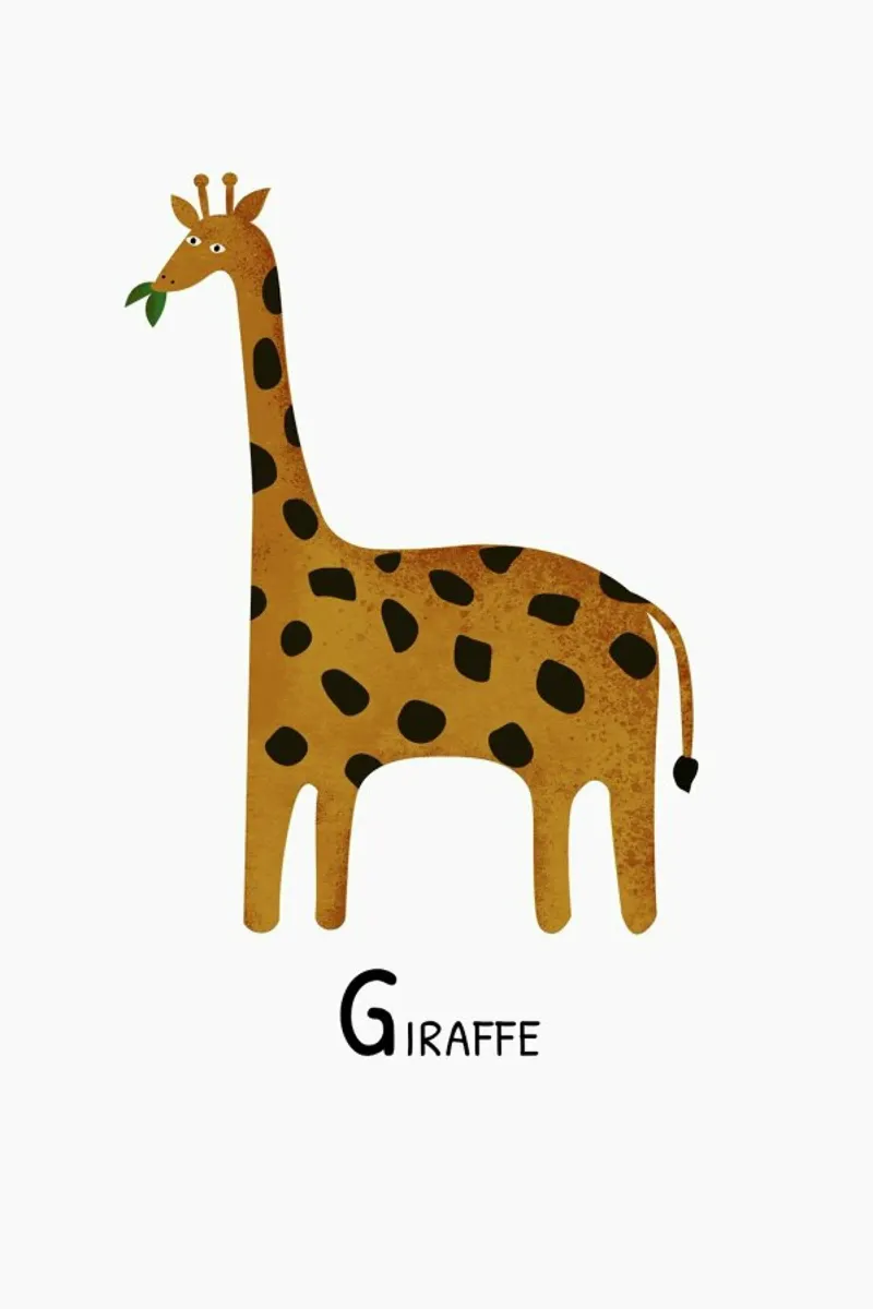 Giraffe pellicola backlit da Little Flourishes