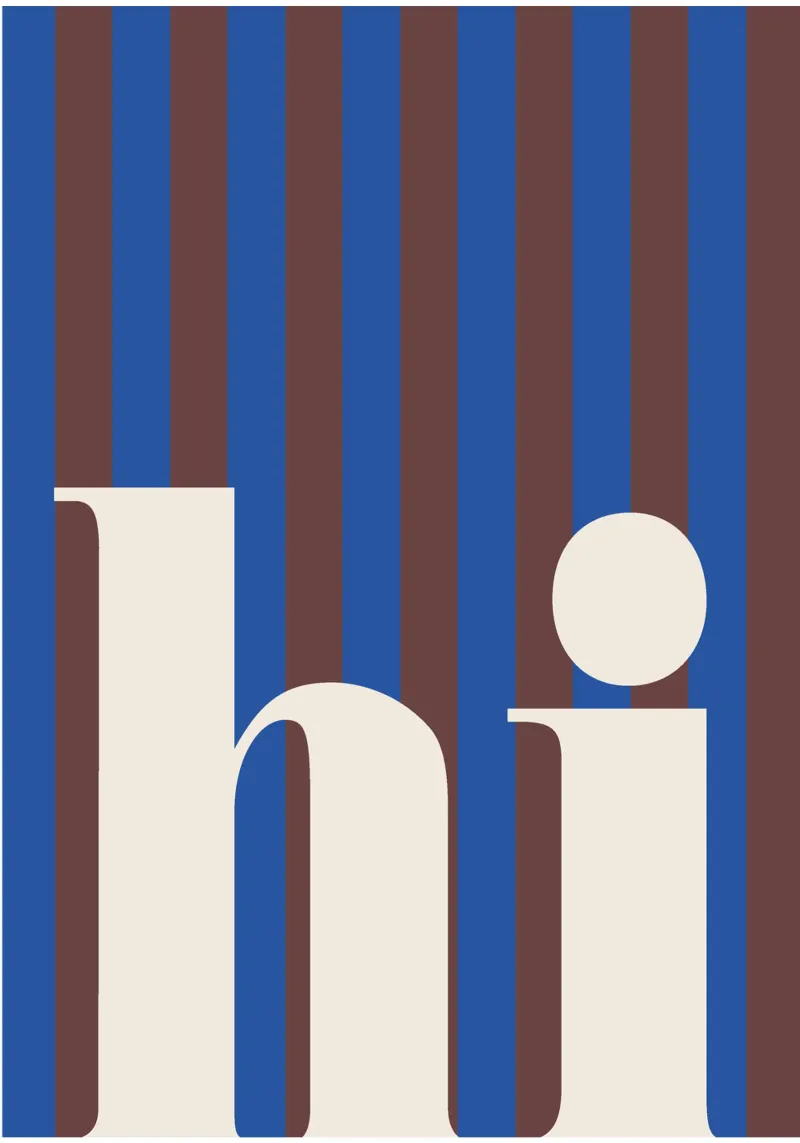 Strisce di "Ciao" carta hahnemühle da HejYouDesign