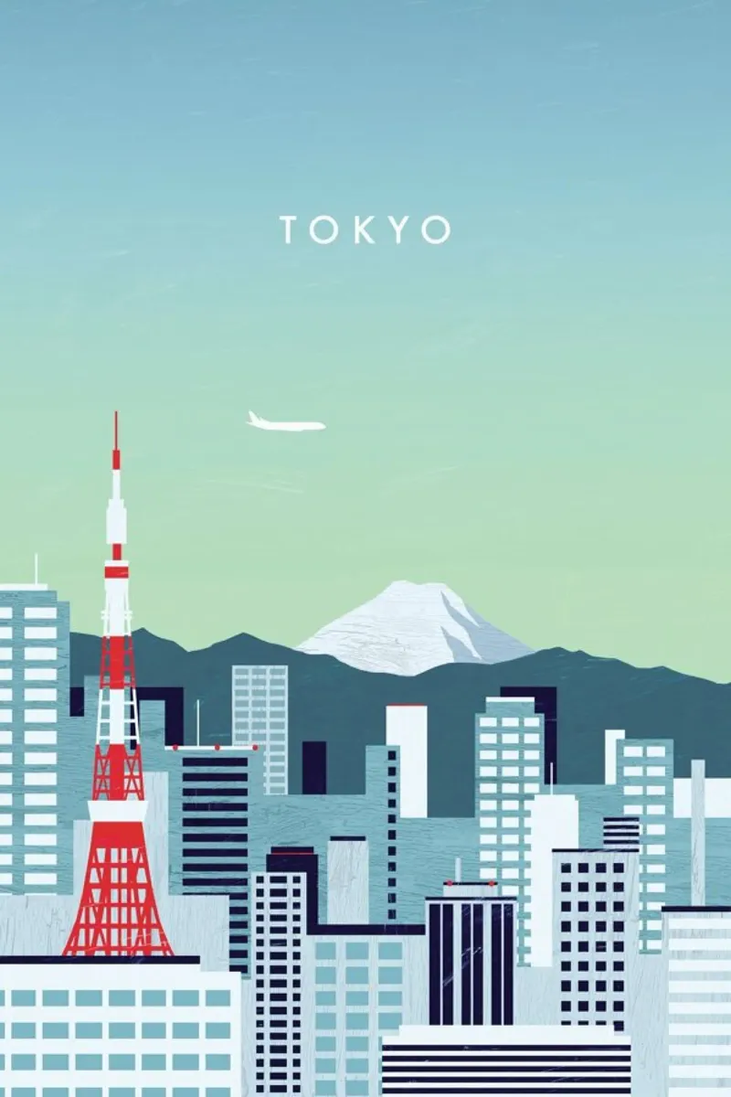 Tokyo Leinwand von Katinka Reinke