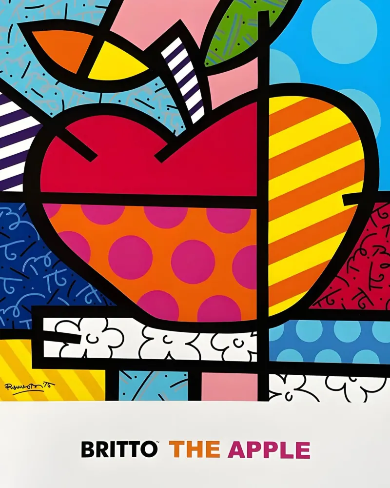 Britto De Appel canvas met Baklijst van Perdana shop