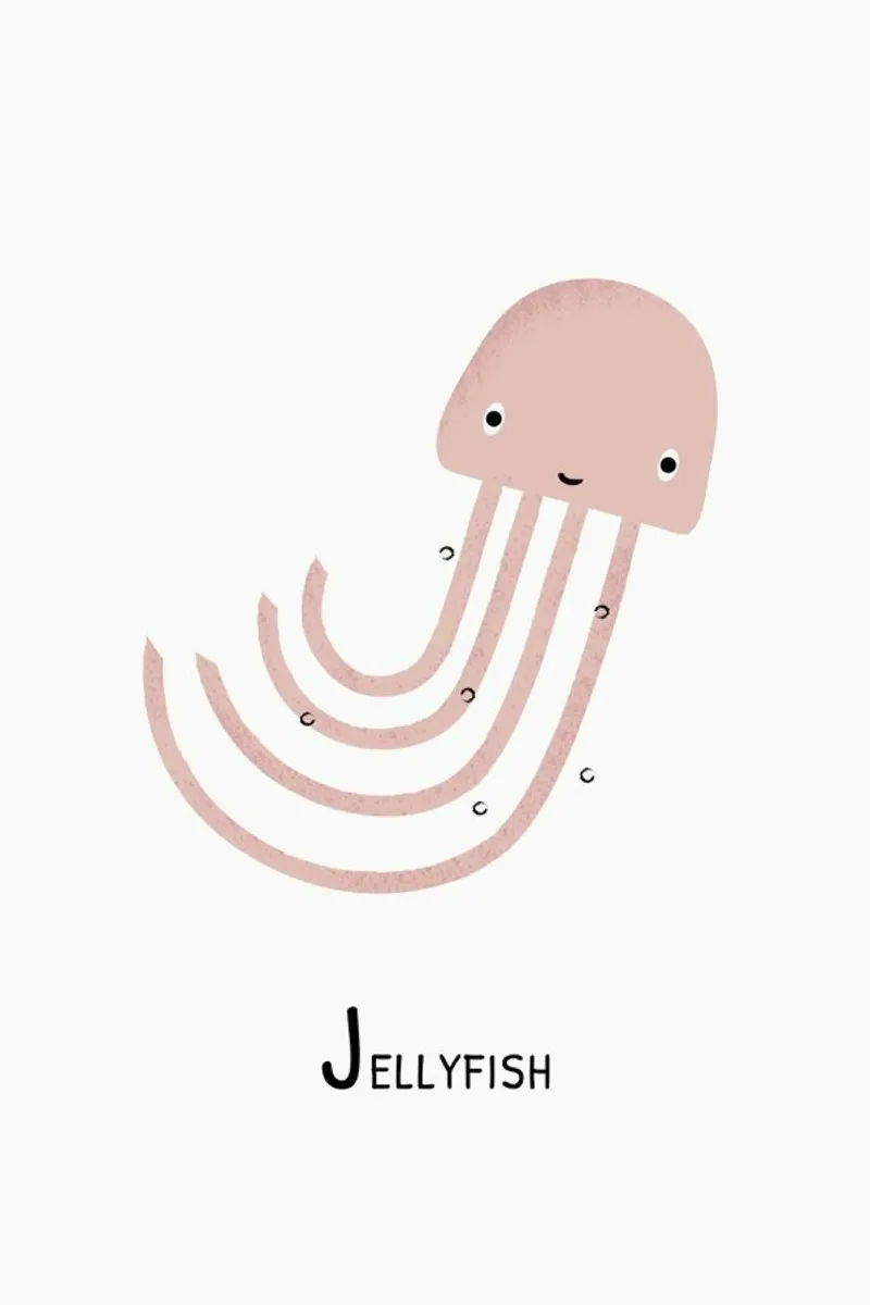 J for Jellyfish carta hahnemühle da Little Flourishes
