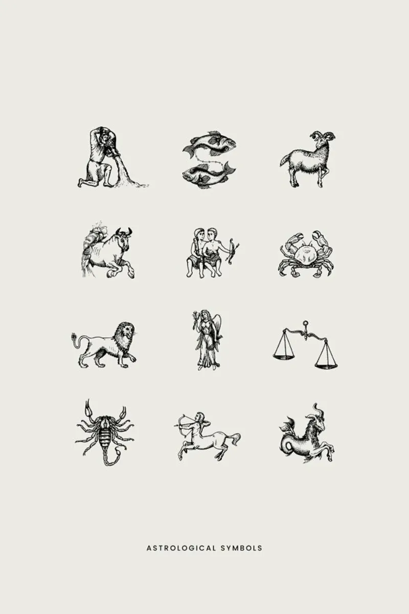 Astrological Symbols pellicola backlit da Flora & Fauna