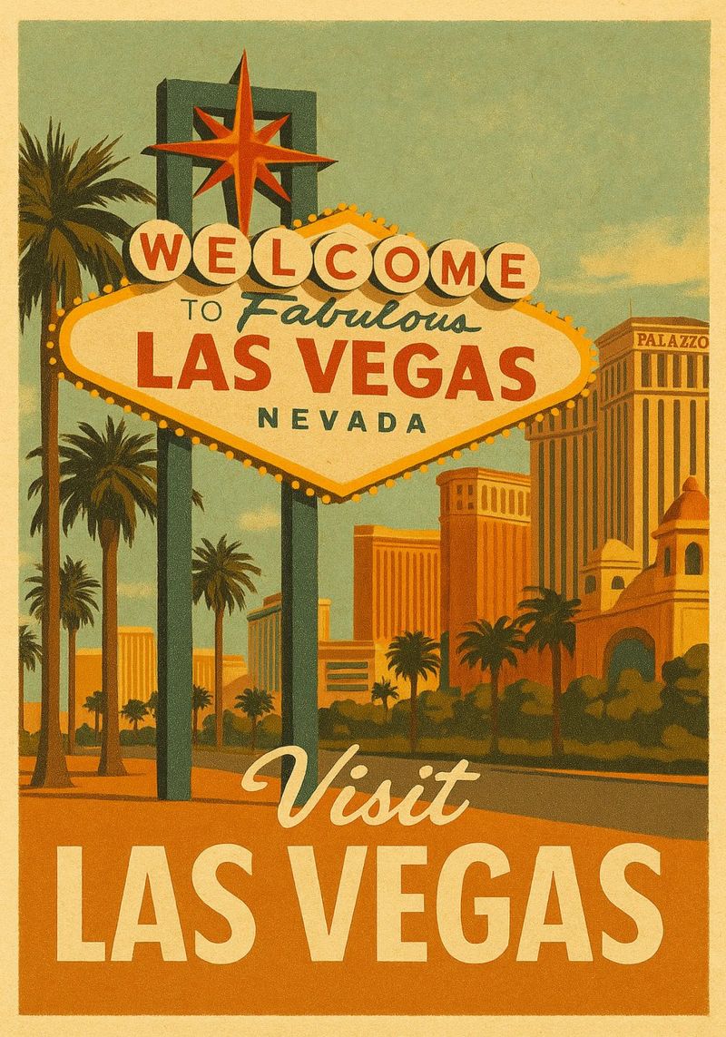 Travel to Las Vegas poster by Mercury Club