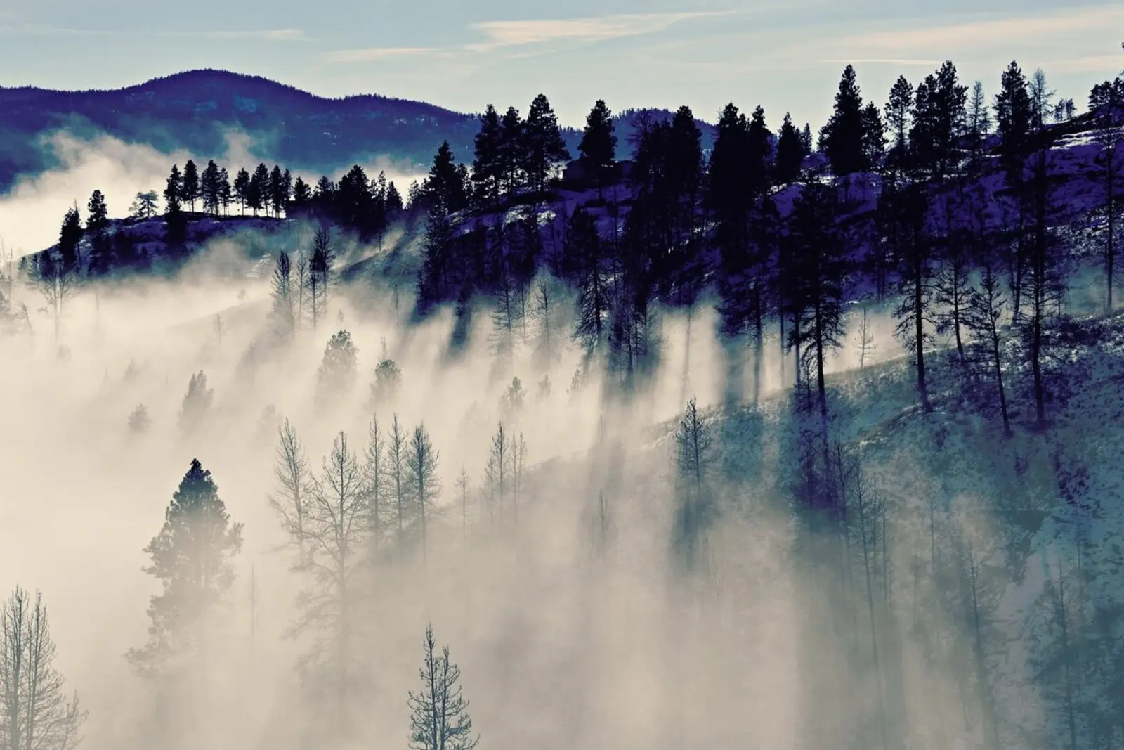 Mountaintop Living poster con telaio in alluminio da Robin Delean