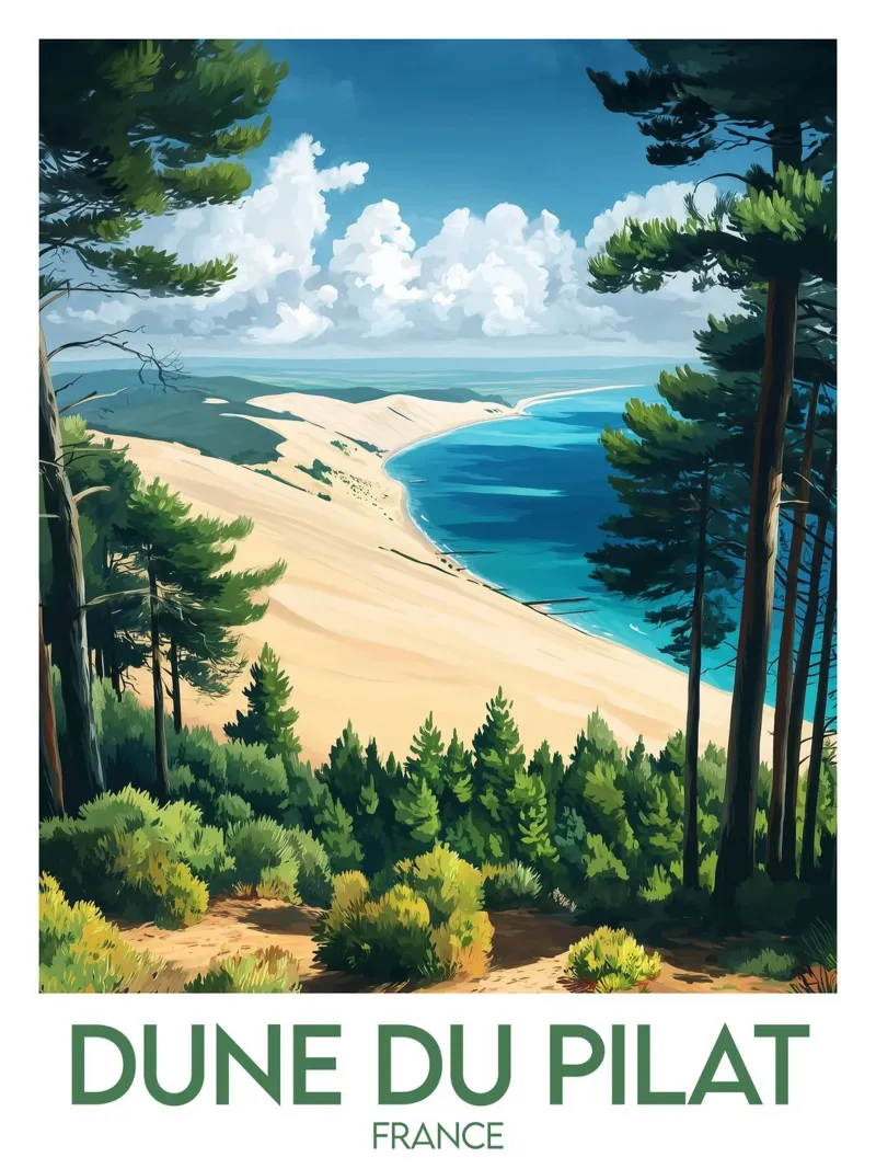 Dune du Pilat poster canvas by Frame the World