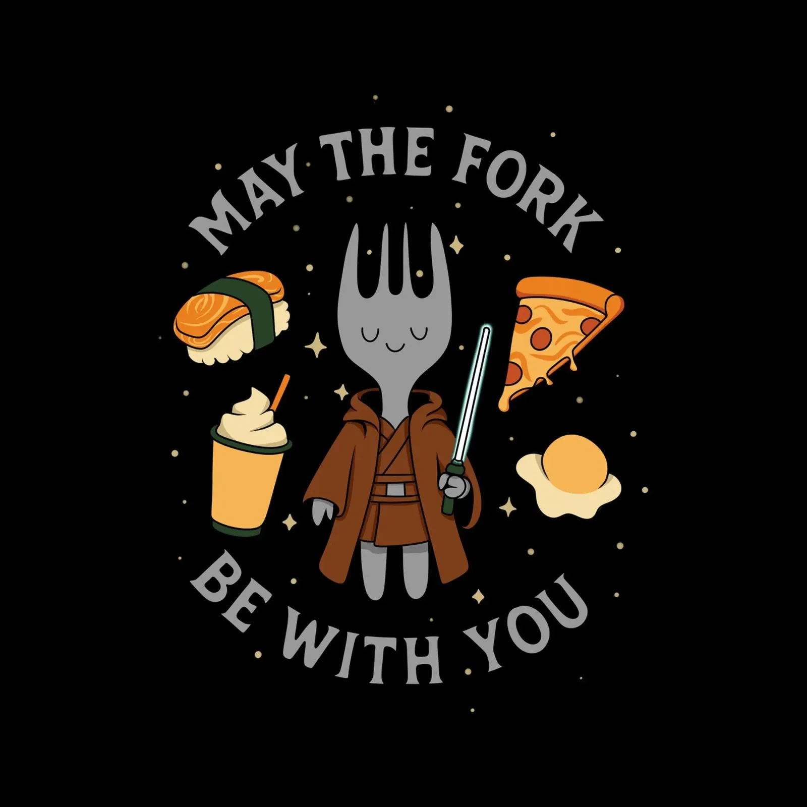 May the Fork be with you canvas by Loobs