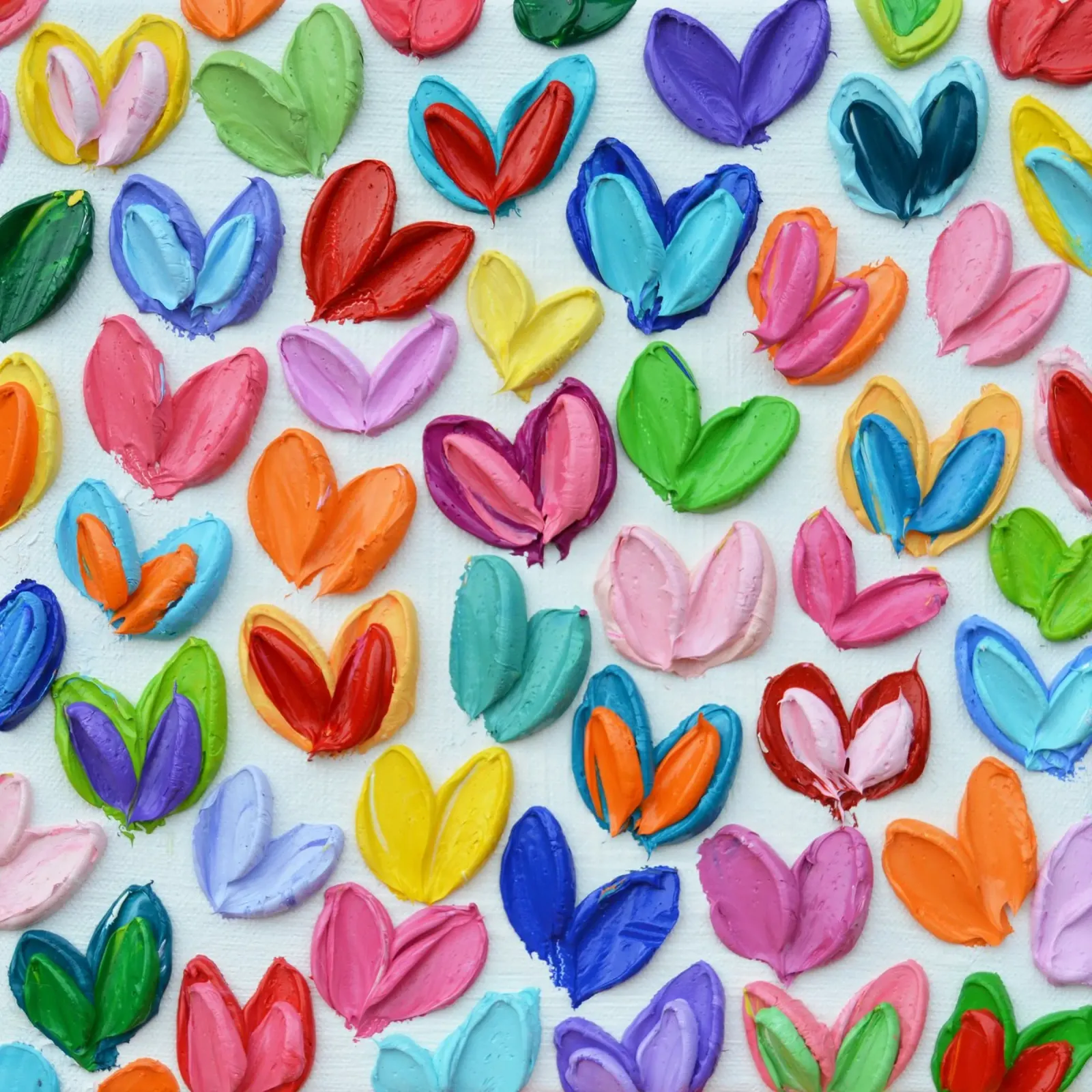 Polka Daub Heart Confetti pellicola backlit da annmariecoolick