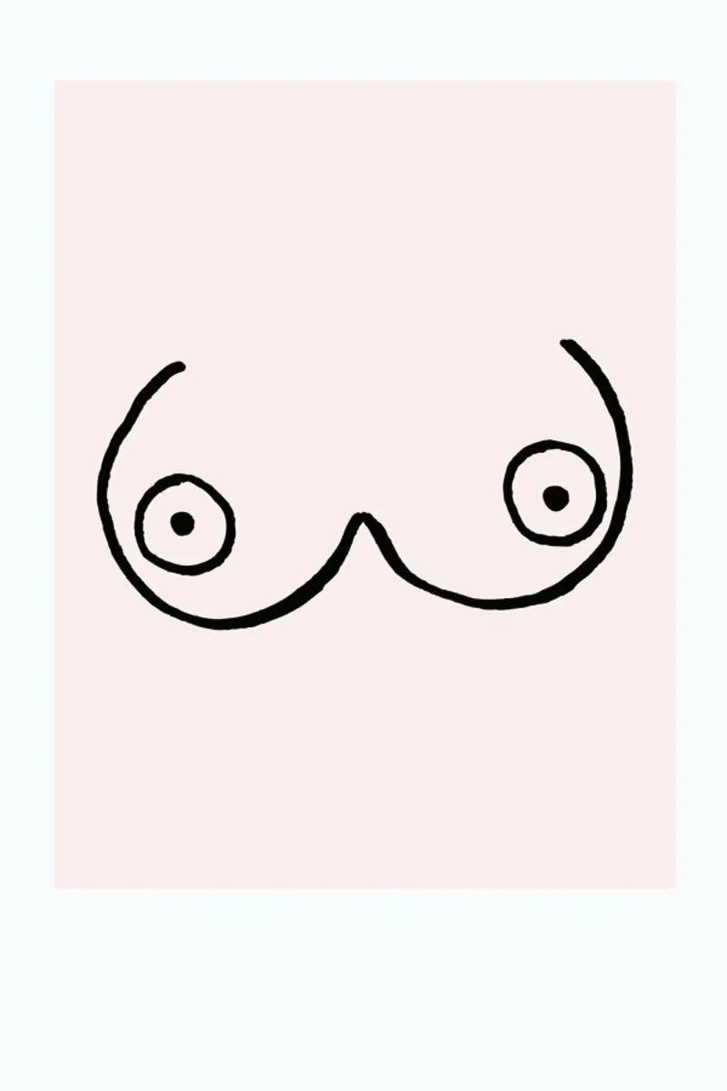 Busenfreunde No. 4 poster con telaio in legno da typealive