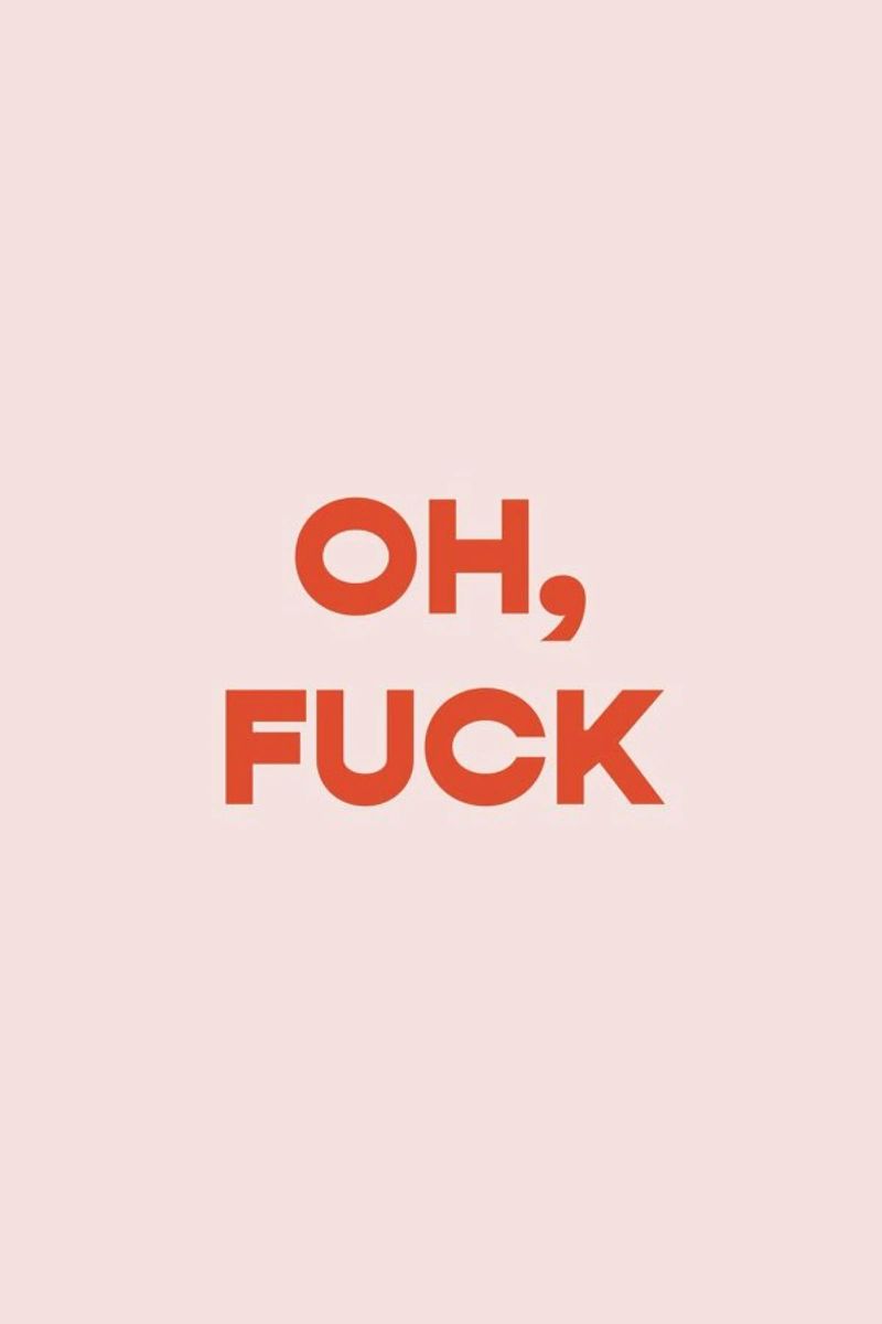 Oh, F*ck poster by vonkopfbisfuss x JUNIQE