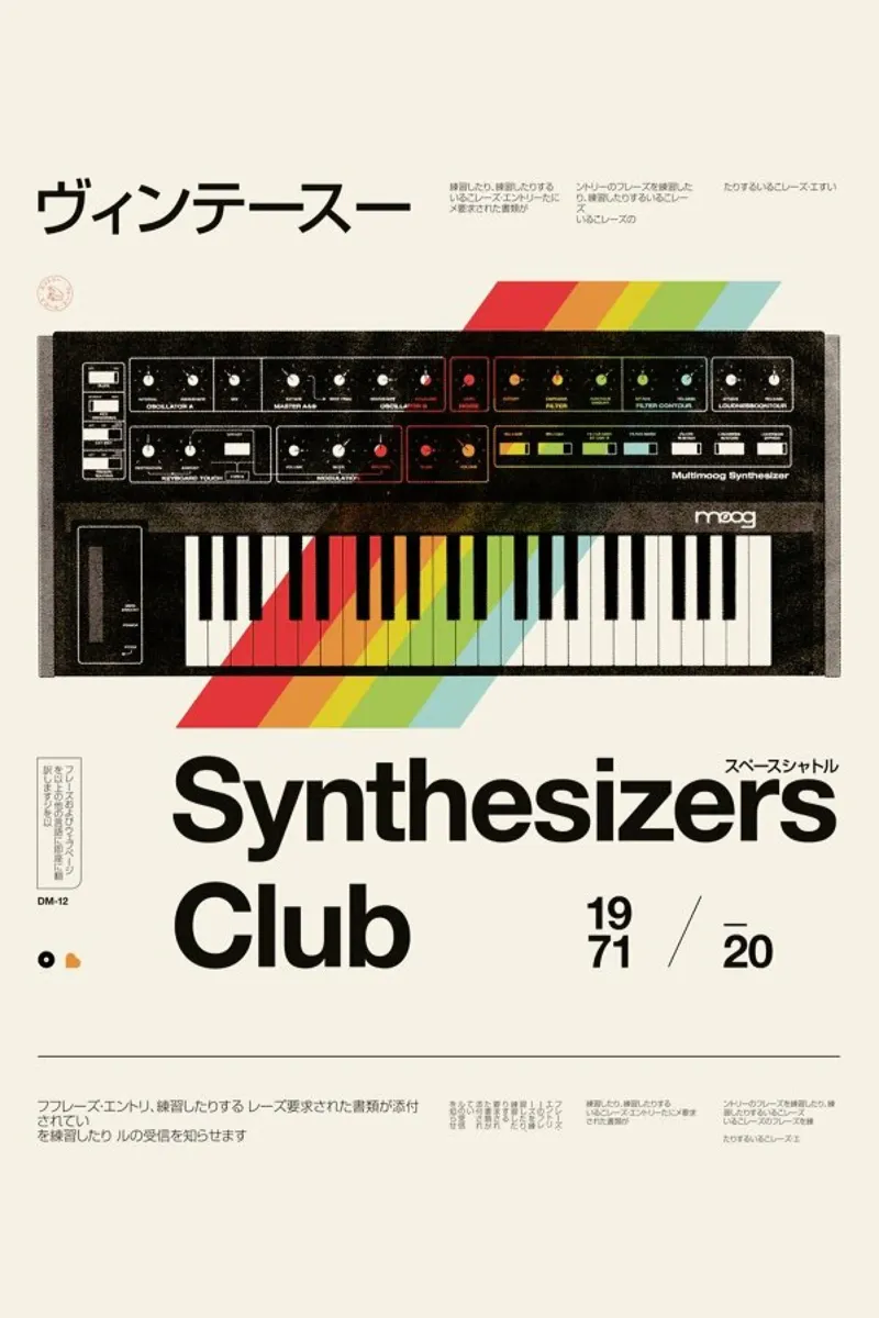 Synthe Club Print pellicola backlit da Florent Bodart
