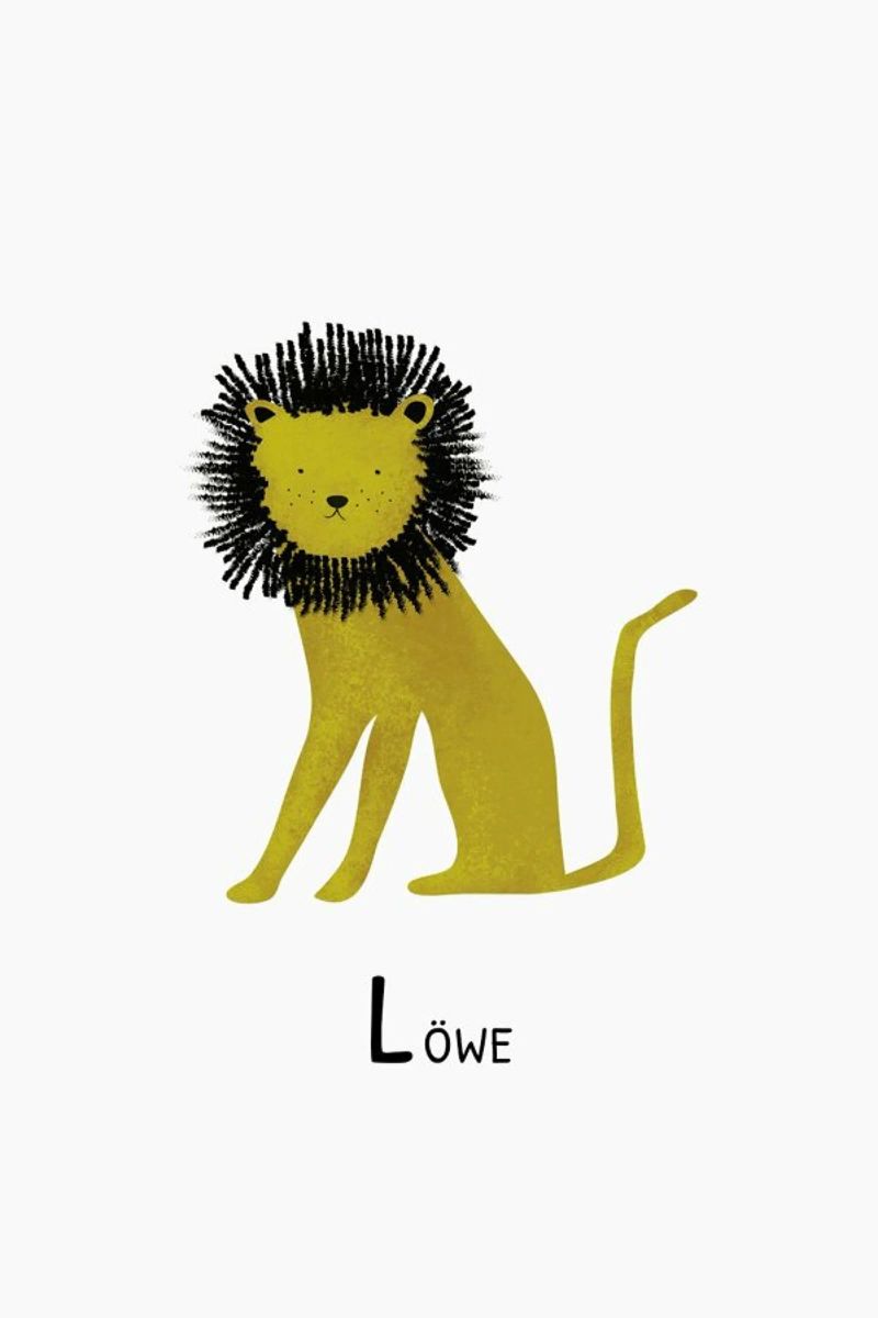 Löwe poster de Little Flourishes