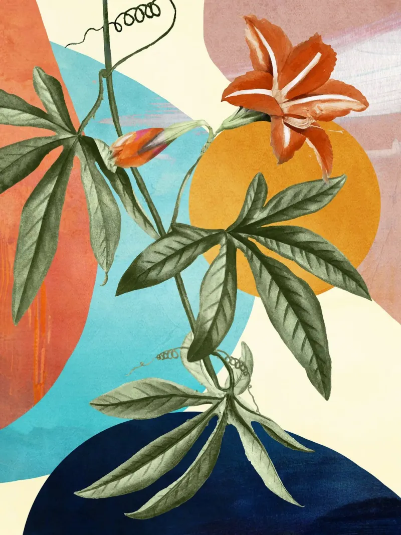 Tropical Summer Abstract Art 3 pellicola backlit da Flow Line