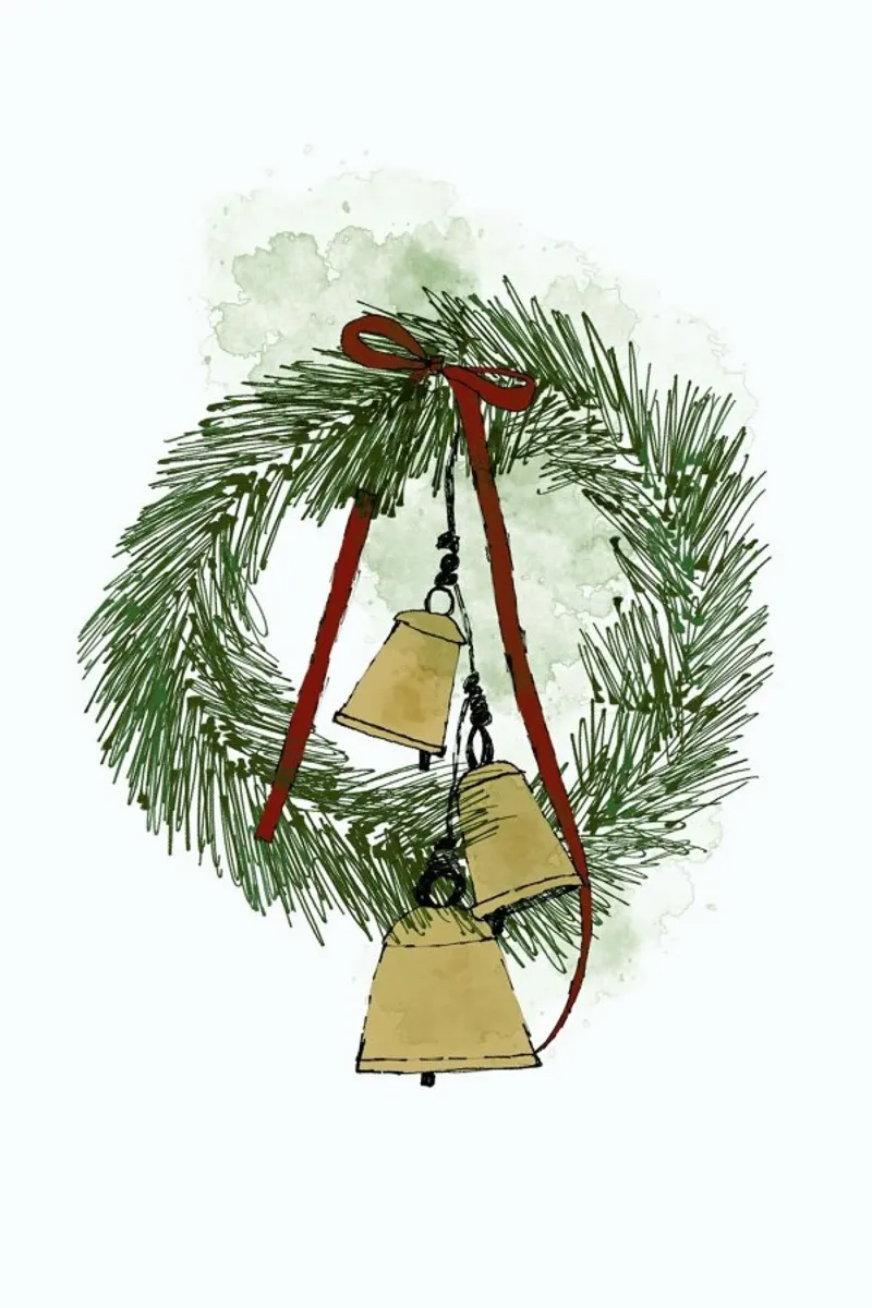 Jingle Bells poster con telaio in alluminio da Nathys_illustration