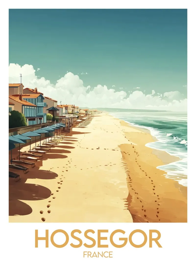 Affiche Hossegor poster da Frame the World
