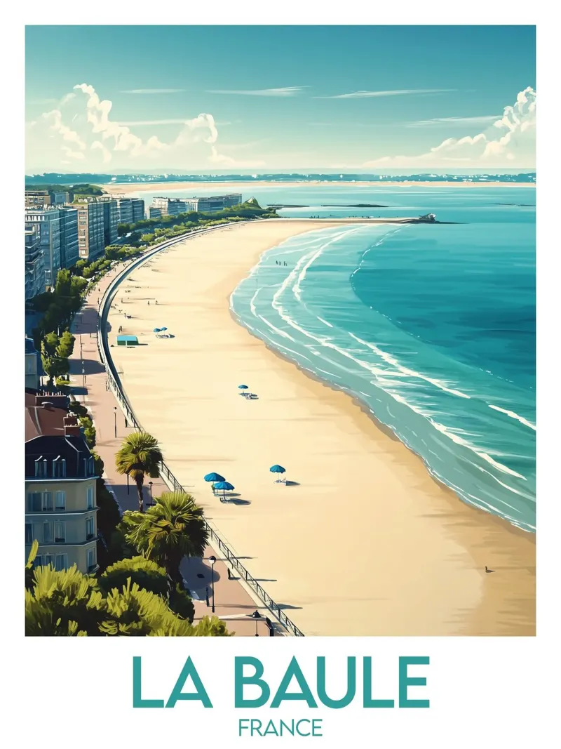 Affiche La Baule poster da Frame the World