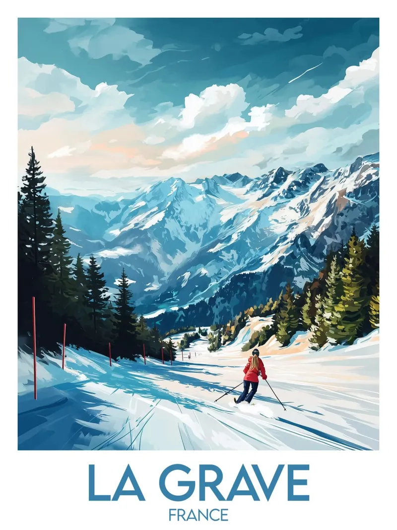 Affiche La Grave carta hahnemühle da Frame the World