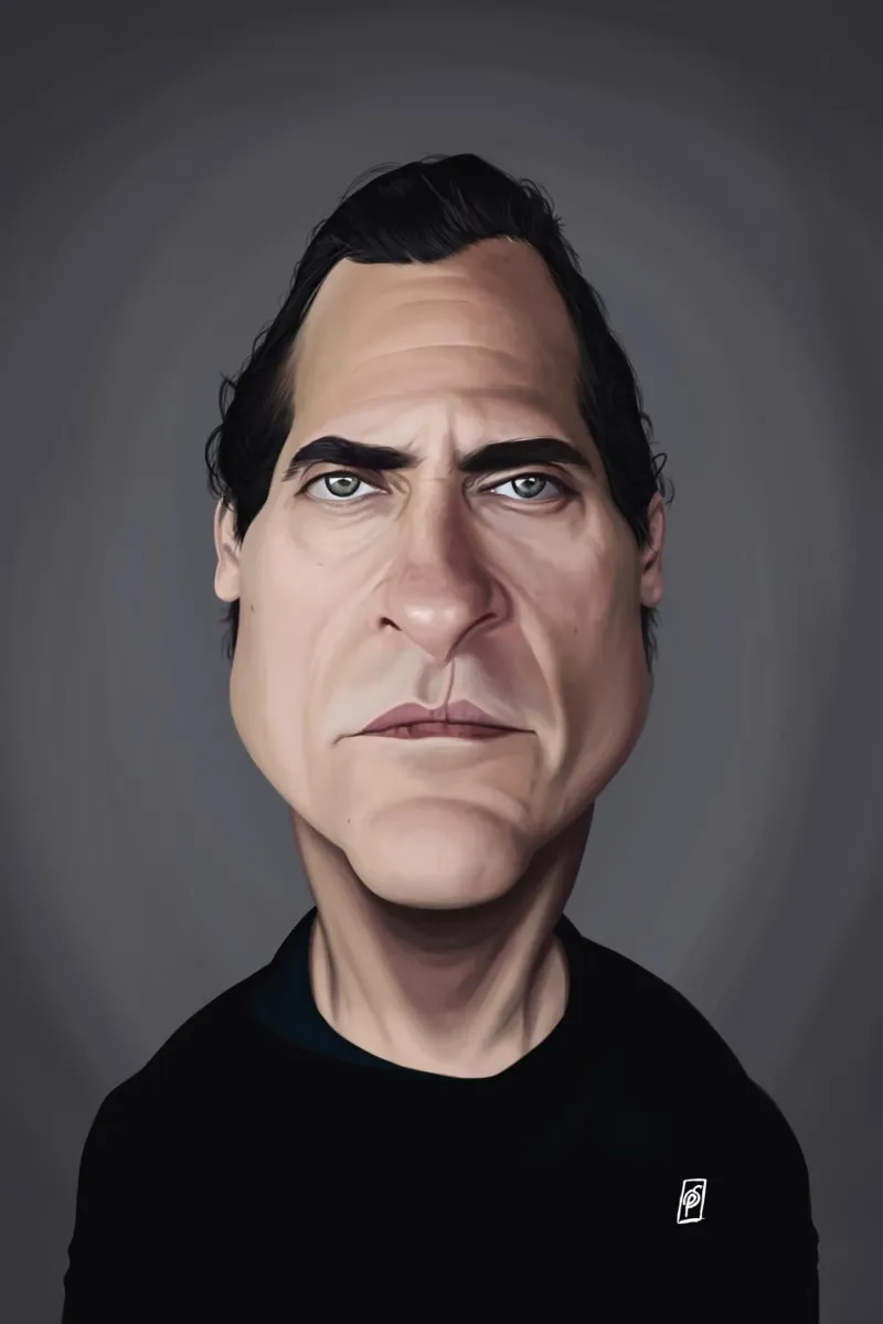 Joaquin Phoenix pellicola backlit da Rob Art | Illustration