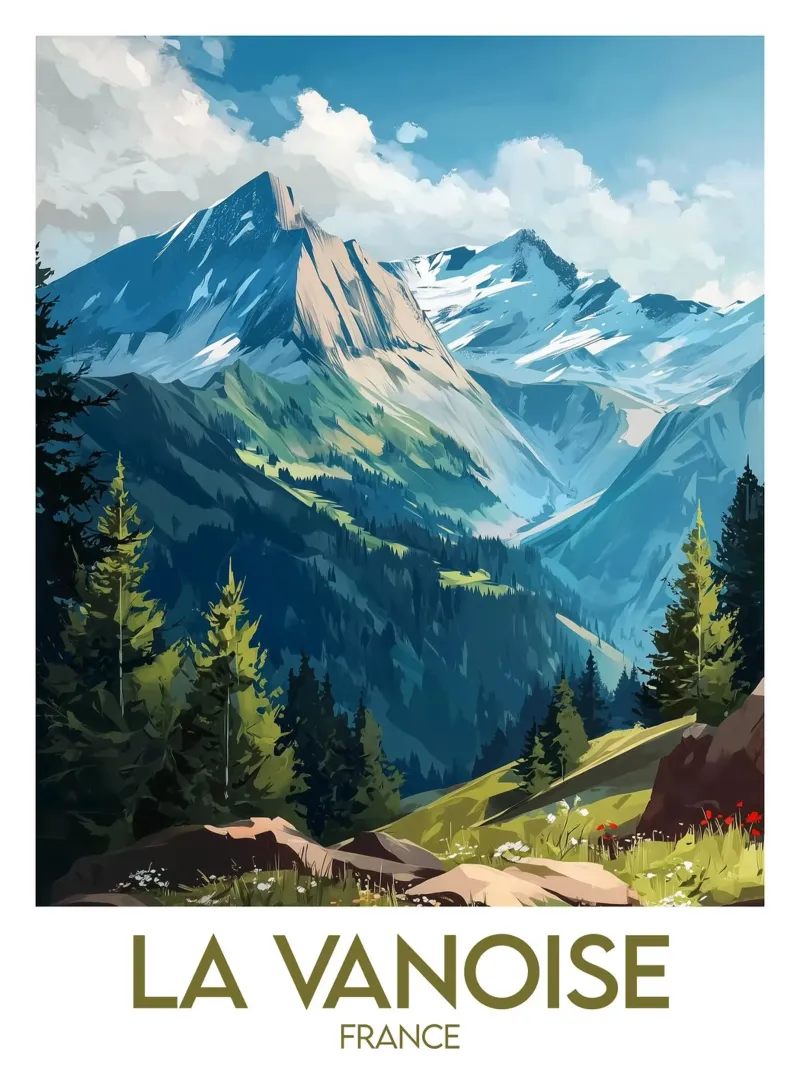 Cartel de La Vanoise hahnemühle de Frame the World