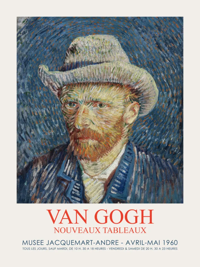 Exposition d'art ancien sur Vincent van Gogh poster de Vintagrafica