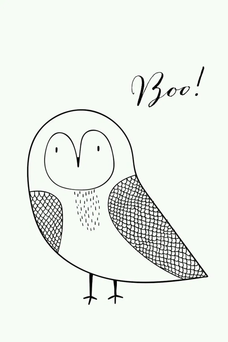 Boo Owl pellicola backlit da Kubistika