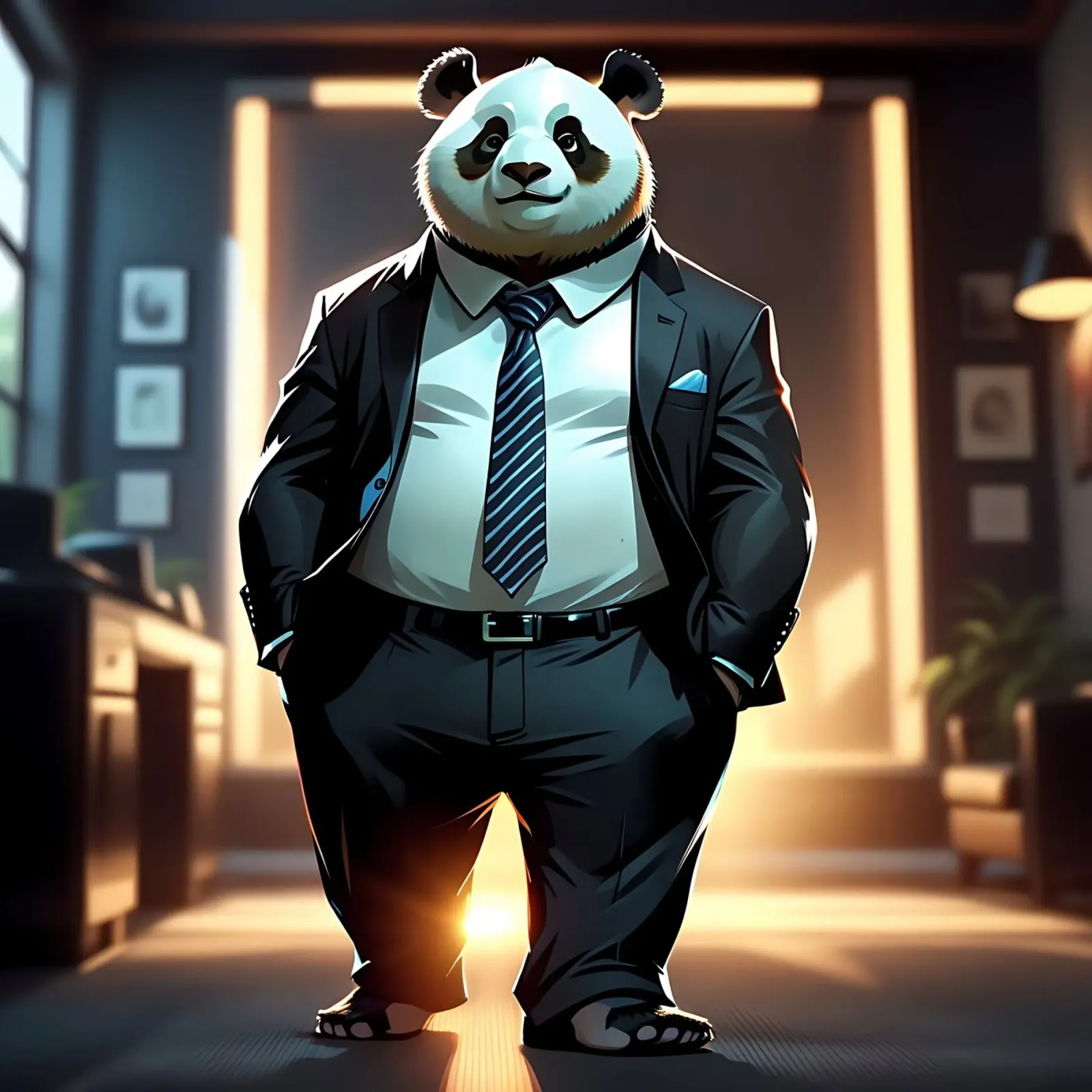 Panda_Style_C_1 poster da Tierisch bunt by LK