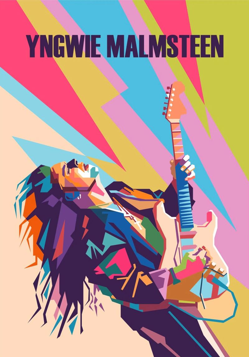Yngwie Malmsteen the legend poster by Hantamrata
