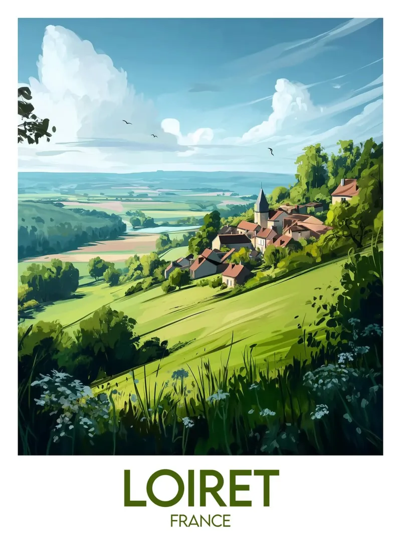 Poster Loiret alluminio dibond da Frame the World
